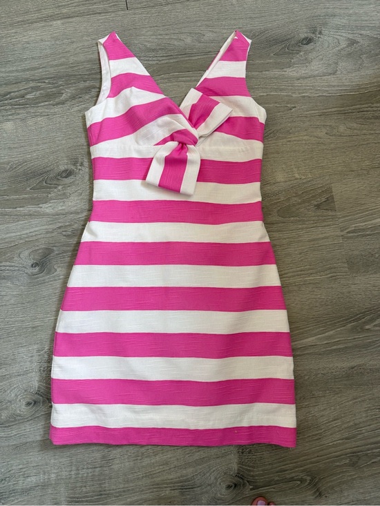 kate spade Dresses & Skirts - kate spade‎ Striped "silverscreen" Mini Dress Pink Bow. 🎀 Barbie
